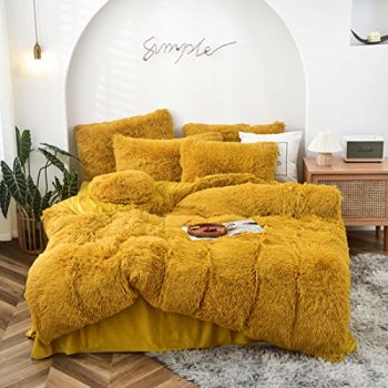 5 PCS Shaggy Duvet Cover Bedding Set