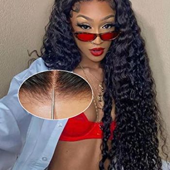 26 Inch Wear and Go Glueless Wigs Human Hair Deep Wave HD 7X5 for Real No Glue Lace Wig