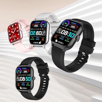 Smart Watch,Multiple Motion Modes,Remote Control Photography,1.3-Inch IPS Full Screen Fitness Watch for Android & iOS for Men Women (Black)