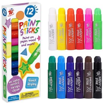 Paint Sticks,12 Classic Colors