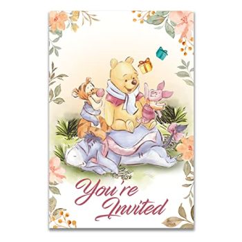 Classic Winnie the Pooh Baby Shower Invitations Fill in Style Pooh Bear Baby Shower Invites Girl