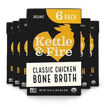 Chicken Bone Broth Soup by Kettle and Fire