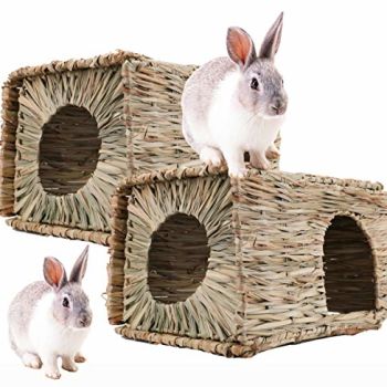 2 Pack Large Grass Bunny House