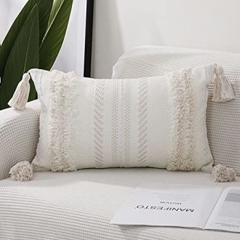 Cotton Boho Lumbar Decorative Throw Pillow Covers