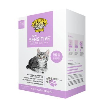 Paw Sensitive Clumping Clay Cat Litter, 20 lbs.