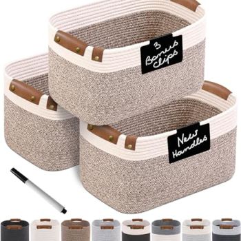 Cotton Rope Baskets for Organizing