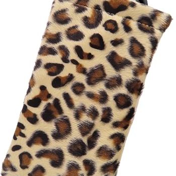 Women Soft Sunglasses Case In Leopard Animal Print
