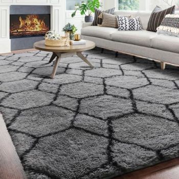 Large Modern Area Rug for Living Room Bedroom