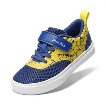 Boys Girls Shoes Casual Running Tennis Athletic Walking Sneakers for Toddler/Little Kids Blue/Yellow Size 8 Toddler SDFS2214K