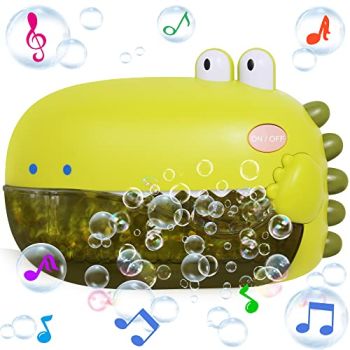 Dinosaur Bath Toys,Baby Bath Toys for The Baby Bathtub,Toddler Bath Toys Automatic Bubble Machine,Plays 12 Children’s Songs,Bath Toy Makes Great Gifts for Toddlers Age 2 3 Year Old Girl Boy