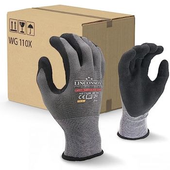 12 Pack Safety Performance Series Construction Mechanics Work Gloves (L (Pack of 12)