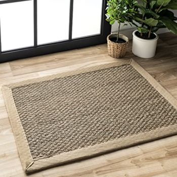 Elijah Farmhouse Seagrass Accent Rug, 2x3, Beige