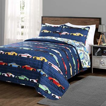 Race Car Kids' 2-Piece Quilt Bed Set