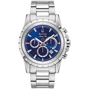 Men’s Marine Star 6-Hand Quartz Chronograph Stainless Steel Watch