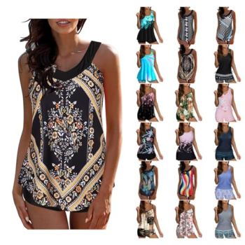 Women's Loose Bathing Suits Tankini Top