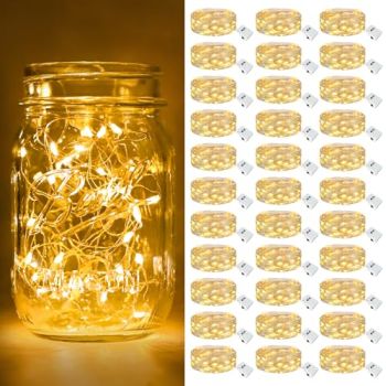 30 Pack LED Fairy Lights Battery Operated [3 Modes] Twinkle Lights