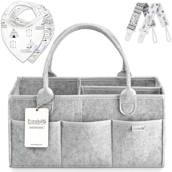 Baby Diaper Caddy Organizer Nursery Basket