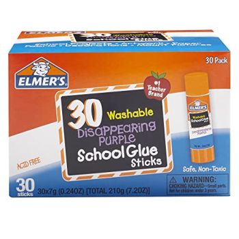 Disappearing Purple School Glue Sticks