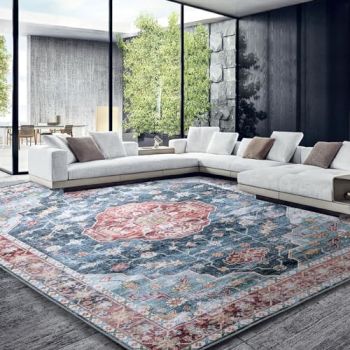 9x12 Vintage Area Rug for Living Room Bedroom