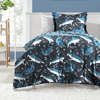 Kids 7-Piece Complete Set Easy-Wash Super Soft Microfiber Comforter Bedding