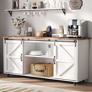 Farmhouse Coffee Bar Cabinet