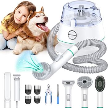 7-in-1 Pet Grooming Vacuum & Vacuum Suction 99% Pet Hair