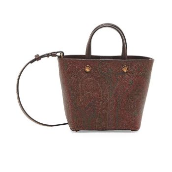 , Extra-Small Essential Paisley Shopper Tote Bag, Brown