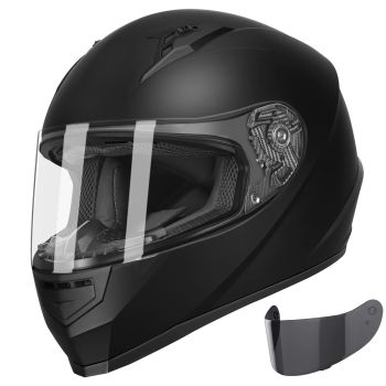 GX11 Compact Lightweight Full Face Motorcycle Street Bike Helmet