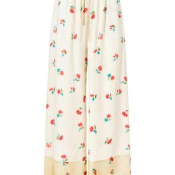 Drawstring Pant in Tulip Jacquard