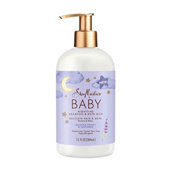 Baby Shampoo & Bath Milk Manuka Honey & Lavender for Delicate Hair and Skin Nighttime Skin and Hair Care Regimen 13 oz