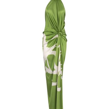 Silvia Tcherassi, Olatz Dress, L, Green Bloom