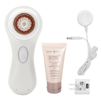 Mia 2 Acoustic Wave Facial Skin Facial Cleansing Brush (White)
