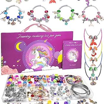 200 Pcs Charm Bracelet Making Kit