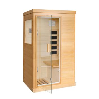 Far Infrared Sauna Home Sauna Spa Room Low-EMF Canadian Hemlock Wood 800W Indoor Saunas