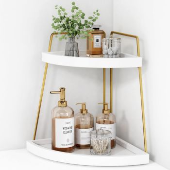 Corner Bathroom Counter Organizer