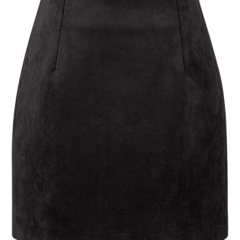 Black Suede Skirts for Women 2023 Fall Winter Fashion Outfits Corduroy Velvet High Waisted Bodycon Pencil Short Mini Skirt Casual Business Work Clothes(Suede Black