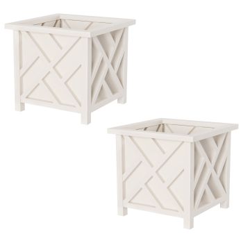 Lattice Design Planter Box 2-Pack