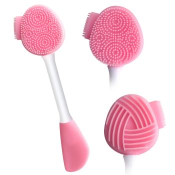 Silicone Face Scrubber Face Mask Brush Exfoliating Lip Brush Cleansing Brush Facial Cleansing/Wash Brush Exfoliator Blackhead Skin Care Tool Makeup Removes Dead & Dry Skin for Women Grils