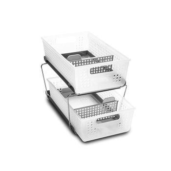 Madesmart 2-Tier Plastic Multipurpose Organizer