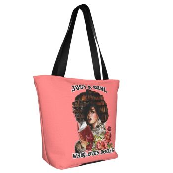 Tote Bag for Women Just The Women Who Loves Reading Books Shoulder Handbag Work Tote Bags