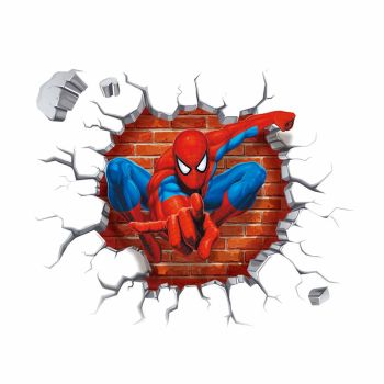 Spiderman Wall Stickers DIY Removable Spiderman Children Themed Art Boy Room Wall Sticker Bedroom Nursery Playroom Decoration Wall Stickers