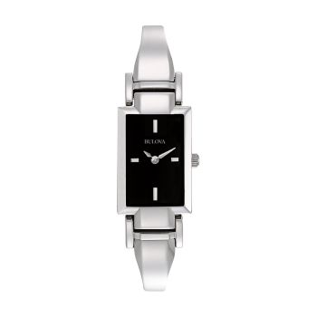 Ladies' Classic Diamond Dial Stainless Steel 2-Hand Quartz Watch
