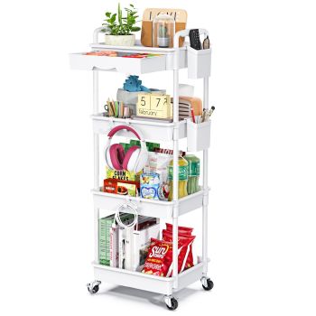 4 Tier Rolling Utility Cart