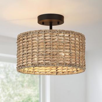 Rattan Ceiling Light