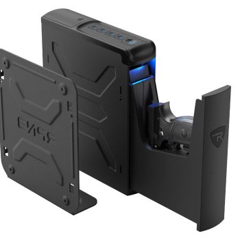 Gun Safe,Mounted Biometric Nightstand Handgun Safe