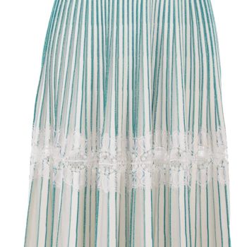 Knit and Lace Long Dress