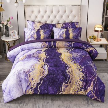 King Size Comforter Set Purple