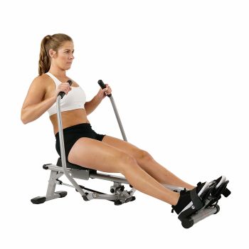 SF-RW5639 Full Motion Rowing Machine Rower w/ 350 lb Weight Capacity and LCD Monitor