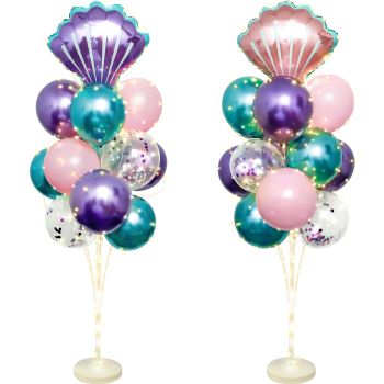 2 Set Mermaid Balloon Stand Kit for Floor