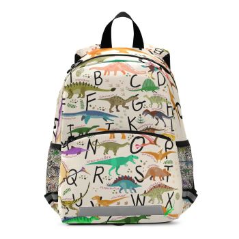 Cute Alphabet Dinosaur Toddler Backpack Boys Girls Kids Preschool Bookbag School Children Bag